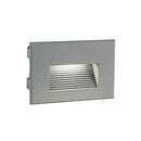 Lampada Segna Passo Rettangolare da Incasso a Parete a LED 3W 3000K Sovil Grigio