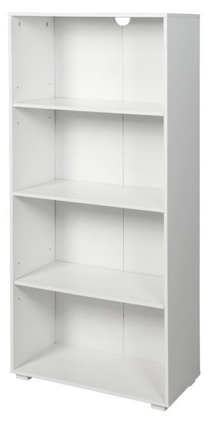 Libreria 4 Ripiani 60x30x130 cm in MDF Bianco prezzo
