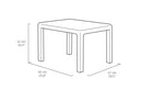 Set Tavolino e 2 Poltrone da Giardino Keter Emily Balcony Antracite
