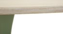 Tavolo da Pranzo Stoccolma Verde Ø120x76 cm in MDF e Ferro Verde e Crema      