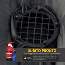 Babbo Natale Gonfiabile Luminoso 146x77x238 cm con  Luci LED