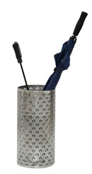 Porta Ombrelli Flowy Ø24x48 cm in Ferro Argento
