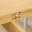 Tavolo Allungabile per 4-6 Persone 80x65/130x76 cm in Legno di Quercia