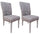 Set 2 Sedie 46x99x63 cm Roxanne Yuma 34 Fango