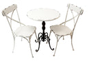 Set 2 Sedie con Tavolino in Metallo H 88 76 cm