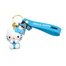Set 24 Portachiavi Hello Kitty 3D in Silicone per Bambini Varie Colorazioni