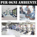 Supporto per Bilanciere Regolabile in Altezza su 10 Livelli in Acciaio Nero 