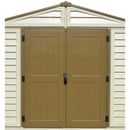 Casetta Box da Giardino 325x398x233 cm in PVC Avorio/Marrone