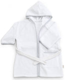 Accappatoio per Neonati 0-6 Mesi 50x30x2 cm in Spugna di Cotone  Bianco
