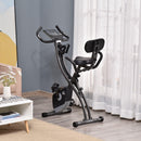 Cyclette Magnetica Pieghevole con Display LCD Nera