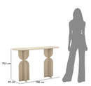 Console Dune 120x40x75,5 cm in Ferro Crema      