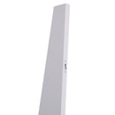 Appendiabiti da Ingresso a 3 Ripiani 4 Ganci in Legno Bianco 67x38.5x196 cm 