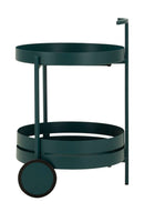 Carrello Saturno Ottanio 40x49,5x61 cm in Metallo Verde acqua      