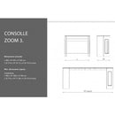 Consolle Allungabile 90x47/182x76 cm  Zoom 3 cemento
