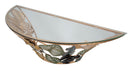 Console da Muro Amaz 120x40,5x37,2 cm in Ferro e Vetro Multicolor      