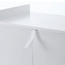 Carrello da Cucina 60x40x77 cm in Legno Bianco e Rovere