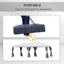 Gazebo Impermeabile Pieghevole con Zanzariera Crema 3x6m 