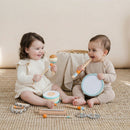 Strumenti Musicali per Bambini Set Percussioni Montessori in Legno Aracione e Celeste      