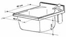 Mobile Lavatoio 45x50x85cm Anta Asse in Legno Montegrappa Marella Bianco Sinistra