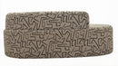 Divanetto Nairobi 176x91,5x69 cm in Compensato e Spugna e Poliestere Multicolor      