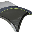 Tenda da Campeggio 3x3m Gazebo da Giardino con Corde e Picchetti in Poliestere Bianco e Blue 
