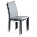 Sedia Cammie 41x50x91 h cm in Similpelle Bianco