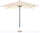 Ombrellone da Giardino 3x2 m Palo Ø38 mm in Alluminio e Poliestere Garden Ecrù