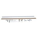 Binario per Porte Scorrevoli con Kit di Accessori Stile Rustico in Legno 200 cm 