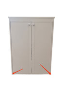 Coprilavatrice da Esterno in PVC 70x60x94cm 2 Ante Forlani Laundry Bianco Seconda Scelta