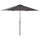 Ombrellone da Giardino Cuba Ø 300x236 cm Struttura in Acciaio e Copertura in Poliestere Grigio