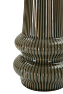 Lampada da Tavolo Harmony Ø20x41,5 cm in Ceramica e Ferro e Tessuto Verde      