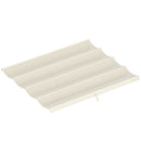 Telo Pergola per Esterni Anti UV 286x245 cm con 8 Fori di Drenaggio in Poliestere Bianco Crema      