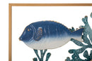 Pannello Fish 50,2x3,8x50,2 cm in Ferro Multicolor      