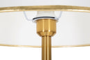 Lampada da Terra Appendiabiti Ø41x173 cm in Ferro e Tessuto Oro e Bianco      