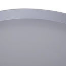Tavolino da Caffè Rotondo con Cassetto Moderno Grigio Ø38x45 cm 