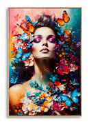 Dipinto su Tela Laccato Marty con Cornice 62x4x92 cm in Pino e Tela e Plastica      