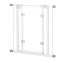 Cancelletto di Sicurezza per Animali Domestici 76,9-81,9 cm in Ferro Bianco