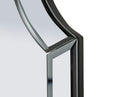 Specchio da Muro Istanbul Grigio 60x2x150 cm in MDF e Vetro e Specchio Grigio      