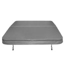 Telo Copertura per Vasca Idromassaggio 210x210x10 cm Design Pieghevole con Maniglie e Cinghie Grigio  