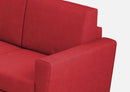 Divano 2 Posti 172x85x85 cm Yasel in Tessuto Rosso
