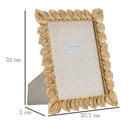 Cornice Anthurium 20,5x2x26 cm in Resina e Vetro Oro      