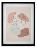 Stampa con Cornice Face A 35x2x47 cm in MDF e Vetro Multicolor      