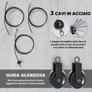 Pulley Machine Home Gym e Puleggia LAT Machine Attacco per Dischi Pesi Universali con Accessori   