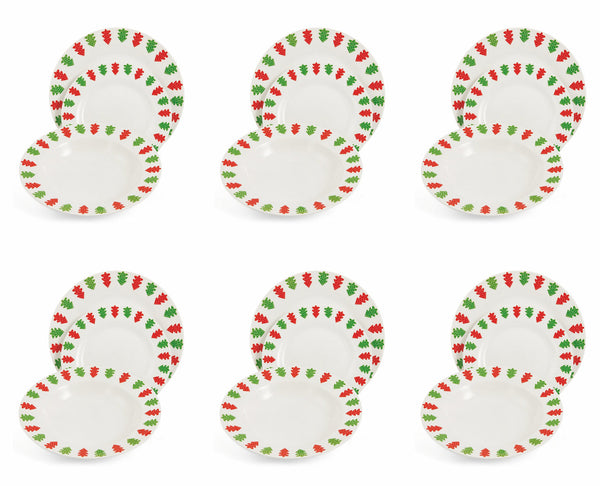 Servizio Piatti 18 Pezzi in Porcellana Soriani Natale online