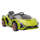 Macchina Elettrica per Bambini 12V con Licenza Lamborghini Sian FKP 37 Verde