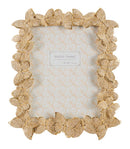 Cornice Farfalle Glod 22,3x2,3x27,8 cm in Resina e Vetro Oro      
