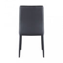 Sedia Blossom 41x50x91 h cm in Similpelle Grigio scuro