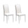 Set 2 Sedie 59x46xH99 cm in Similpelle Anita Bianco