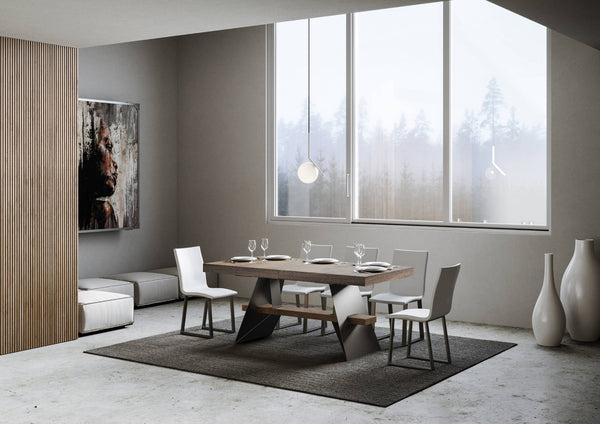 prezzo Tavolo Allungabile 160-420x90x77 cm Baita Noce