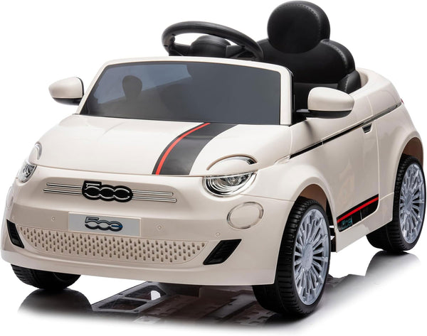 sconto Macchina Elettrica per Bambini Licenza Fiat 500 12V con Telecomando Bianco
